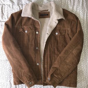 brandy melville “lillian fur corduroy jacket”